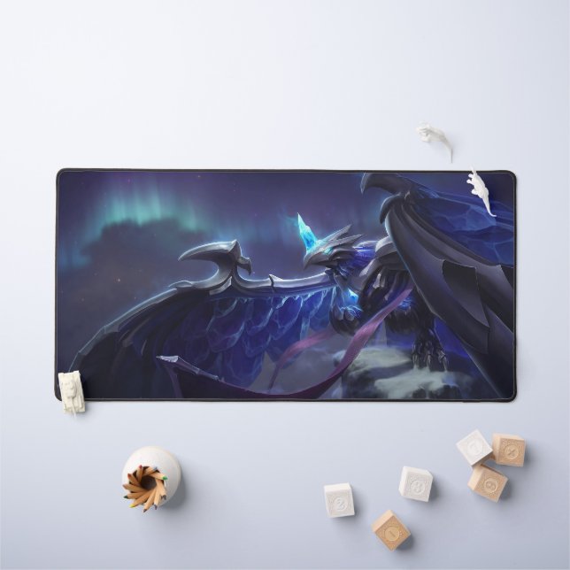 Deskmat de givre Dragon Gaming | Mat personnalisab (Tableau pour enfants)