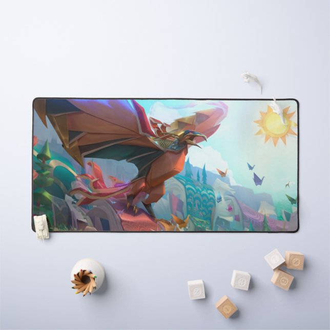 Deskmat de givre Dragon Gaming | Mat personnalisab (Tableau pour enfants)