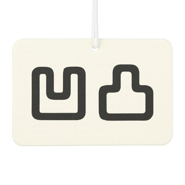 Désodorisant Pour Voiture 凹 凸 Outotsu お う と つ (Devant)