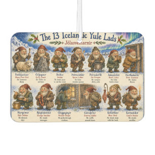 Désodorisant Pour Voiture 13 lutins islandais de Noël à reykjavik
