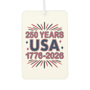 Désodorisant Pour Voiture 250 ans USA Semiquinentenaire 1776-2026