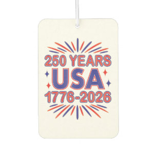 Désodorisant Pour Voiture 250 ans USA Semiquinentenaire 1776-2026