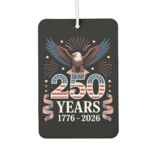 Désodorisant Pour Voiture 250e anniversaire États-Unis 1776 2026 Aigle patri