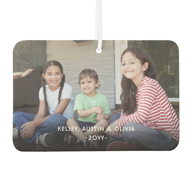 Désodorisant Pour Voiture 2 Photo Simple Moderne Revêtement De Texte Blanc (Devant)