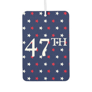 Désodorisant Pour Voiture 47 Président rouge blanc marine bleu étoiles patri