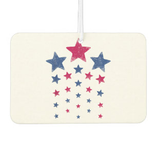 Désodorisant Pour Voiture 4 juillet Femmes Hommes Enfants Cute USA Étoile pa