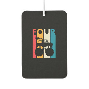 Désodorisant Pour Voiture 4e anniversaire Cadeau Quatre Monster Vintage Cami
