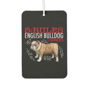Désodorisant Pour Voiture 5 règles pour les propriétaires de bulldog anglais