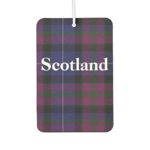 Désodorisant pour voiture à carreaux tartan Fierté