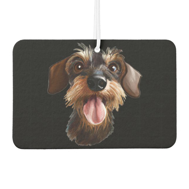 Désodorisant Pour Voiture À poils durs Dachshund (Devant)