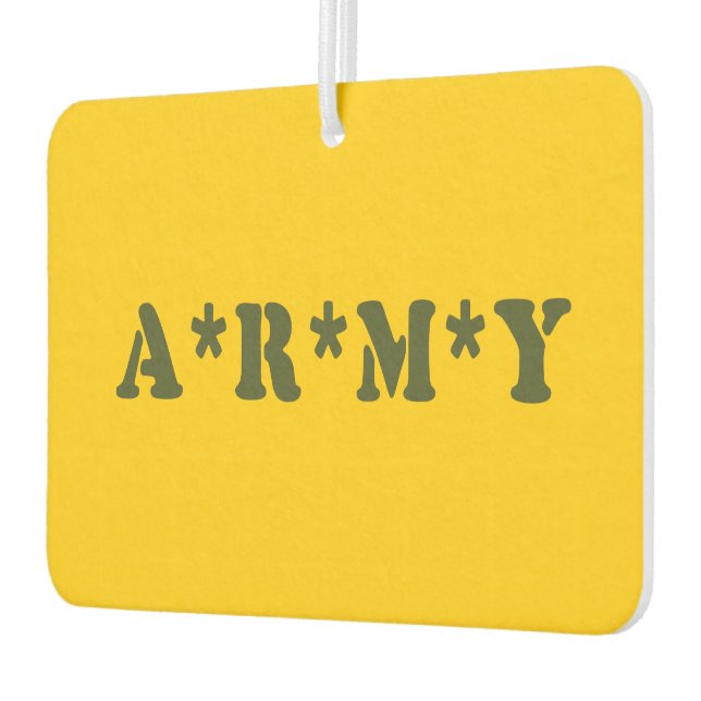 DÉSODORISANT POUR VOITURE A*R*M*Y (Gauche)