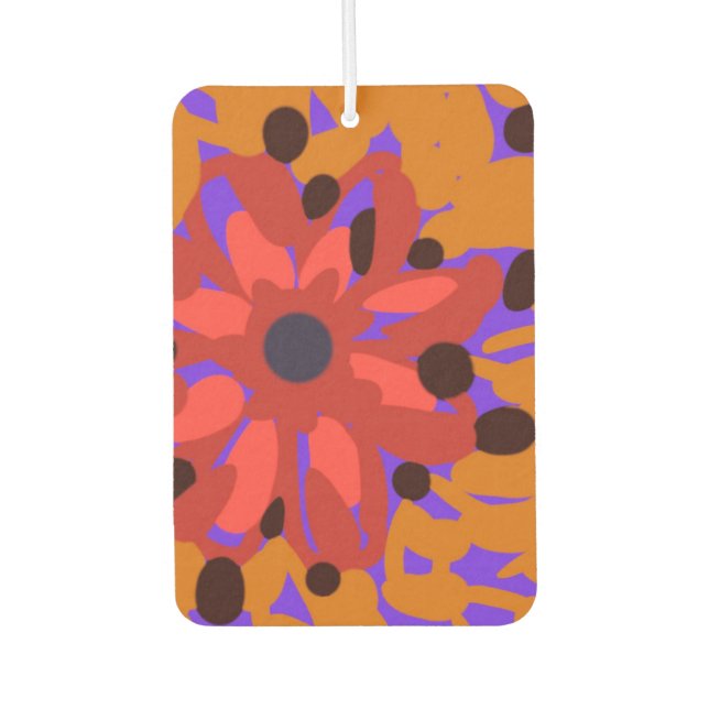 Désodorisant Pour Voiture Abstrait floral (Devant)