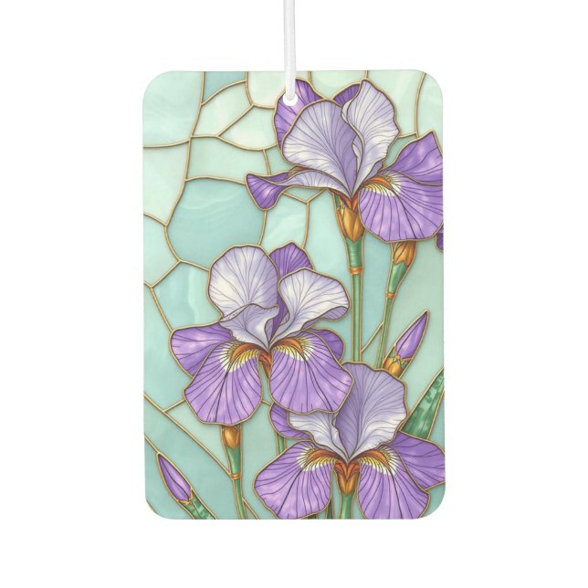 Désodorisant Pour Voiture Aesthétique Verre Tiré Iris Air Freshener (Devant)