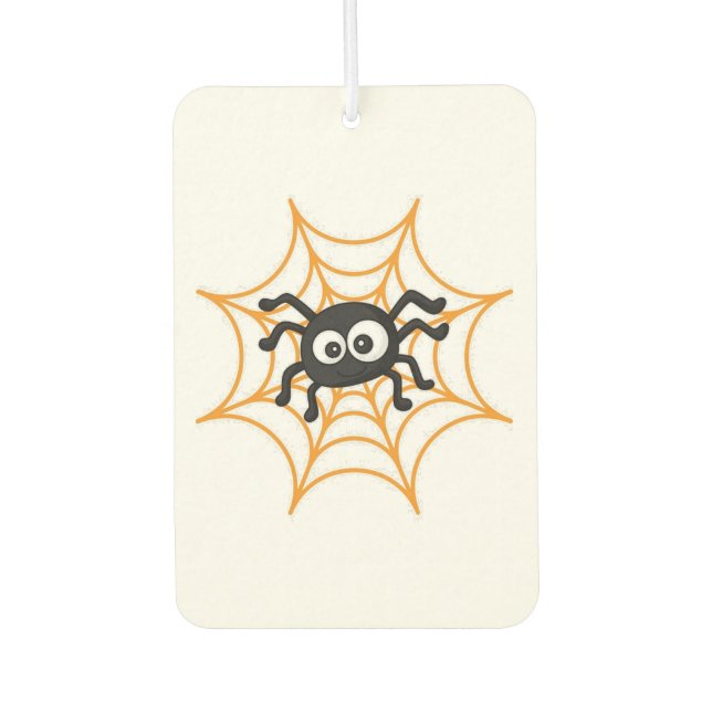 Désodorisant Pour Voiture Affiche de spider Halloween mignonne (Devant)