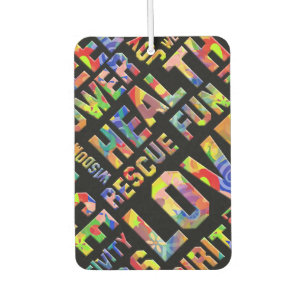 Désodorisant Pour Voiture Affirmations de vie FLEUR DE PUISSANCE 3 + votre c