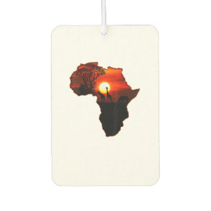 Désodorisant Pour Voiture Afrique T Carte Chemise De L'Afrique Le Soleil Sud