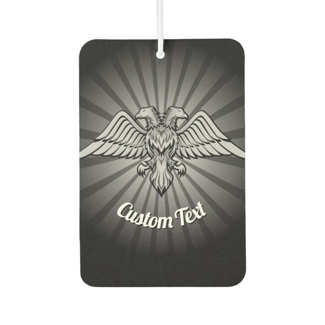 Désodorisant Pour Voiture Aigle gris avec deux têtes Voiture Air Freshener (Devant)