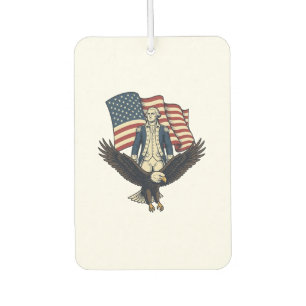 Désodorisant Pour Voiture Aigle Patriotique et Général Colonial Vintage Vect