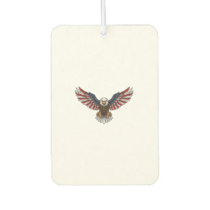 Désodorisant Pour Voiture Aigle patriotique gravure vintage vecteur concepti