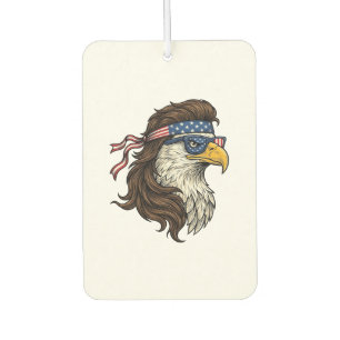Désodorisant Pour Voiture Aigle Patriotique Mulle Coupe Vintage Gravure Vect