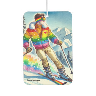 Désodorisant Pour Voiture Air Freshener - Ski avec fierté