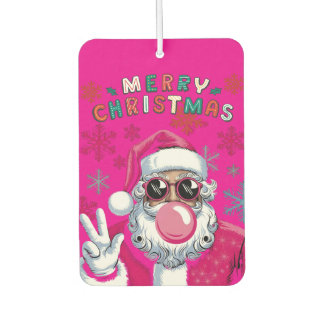 Désodorisant Pour Voiture Air Freshner Père Noël avec gomme à bulle