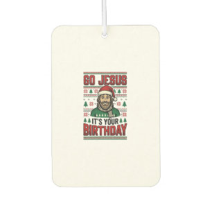 Désodorisant Pour Voiture Allez Jésus Noël Anniversaire Vintage Chemise