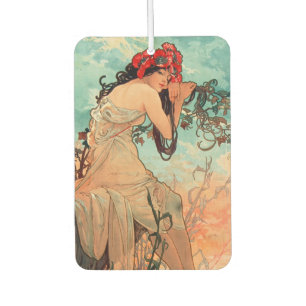 Désodorisant Pour Voiture Alphonse Mucha, Les Saisons, Été (1896)