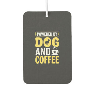 Désodorisant Pour Voiture Amateur de café chien propulsé par le design