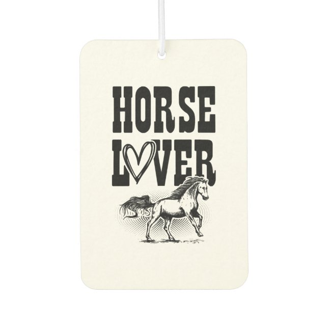 Désodorisant Pour Voiture Amateur de cheval (Devant)