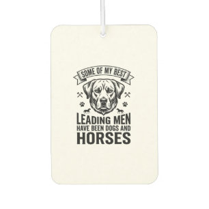 Désodorisant Pour Voiture Amateur de chien cheval vintage conception hommes