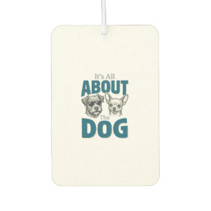 Désodorisant Pour Voiture Amateur de chien drôle Gravure vintage Graphique_1