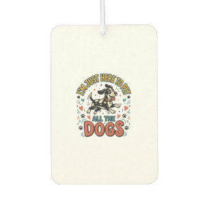 Désodorisant Pour Voiture Amateur de chien drôle Vintage pour chien tous les