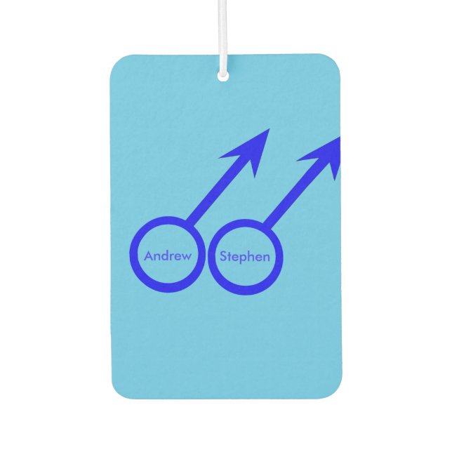 Désodorisant Pour Voiture Amateurs de gays Freshener personnalisé (Devant)