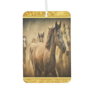 Désodorisant Pour Voiture American Quarter Horse avec un design en feuille d