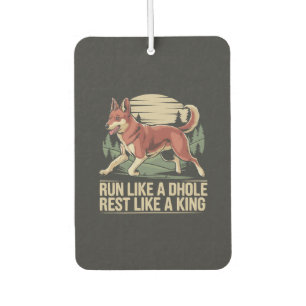 Désodorisant Pour Voiture Amoureux du Dhole Faune Canidé Chien Sauvage Asiat