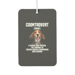 Désodorisant Pour Voiture Amoureux du Treeing Walker Coonhound Chien Coontro