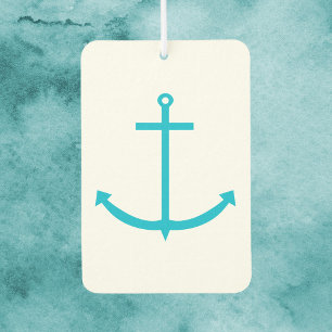 Désodorisant Pour Voiture Ancre bleu turquoise marine