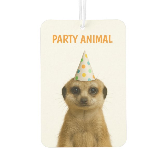 DÉSODORISANT POUR VOITURE ANIMAL DE FÊTE (Dos)