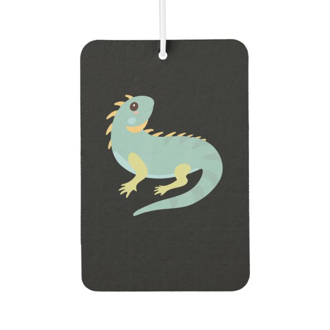 Désodorisant Pour Voiture Animal Iguana - Cadeau Iguana (Devant)