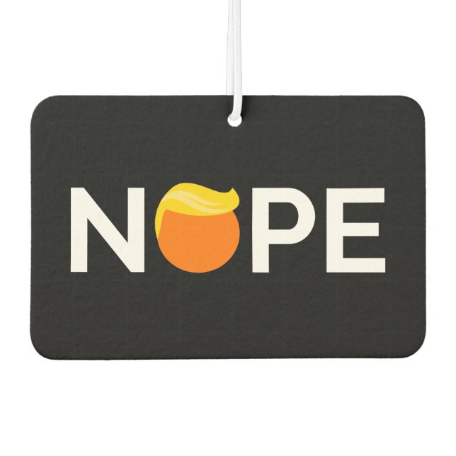 Désodorisant Pour Voiture Anti-Trump - Nope Edition (Devant)