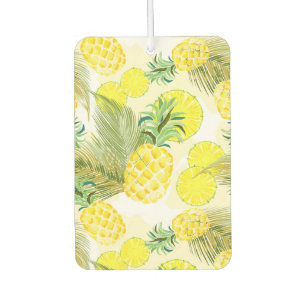 Désodorisant Pour Voiture Aquarelle d'ananas Motif été frais