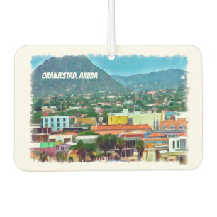 Désodorisant Pour Voiture Aquarelle Oranjestad, Aruba