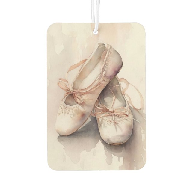 Désodorisant Pour Voiture Aquarelle Style Ballet Chaussures Air Freshener (Dos)