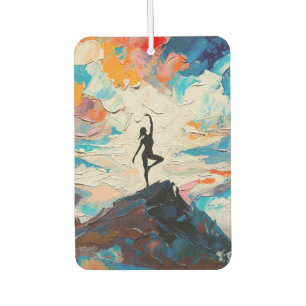 Désodorisant Pour Voiture Art du Yoga : Beauté Équilibrée (Peinture à l'Huil