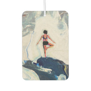 Désodorisant Pour Voiture Art du Yoga : Beauté Équilibrée (Peinture à l'Huil