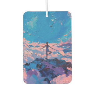 Désodorisant Pour Voiture Art du Yoga : Beauté Équilibrée (Peinture à l'Huil