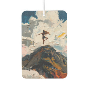 Désodorisant Pour Voiture Art du Yoga : Beauté Équilibrée (Peinture à l'Huil