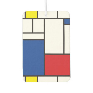 Désodorisant Pour Voiture Art Moderne Géométrique Minimaliste De Stijl Mondr