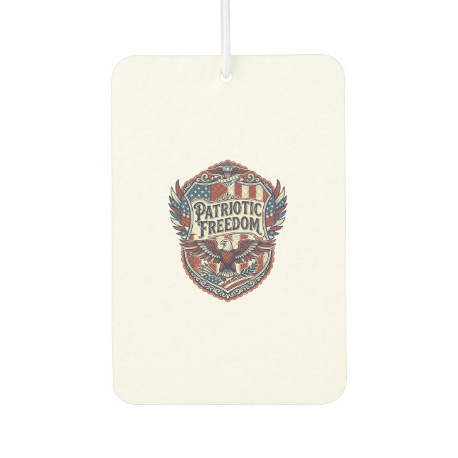 Désodorisant Pour Voiture Artiste de patchwork patriotique (Devant)